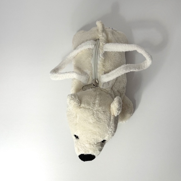 2003 Wishpets Sunny the Polar Bear 9.5" Plush Stuffed Animal Purse Handbag 91004 - Picture 4 of 9